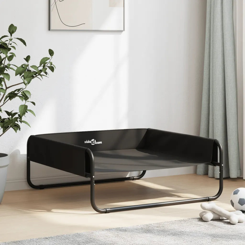 Cuccia per cani rialzata in tela Oxford e acciaio 85x85x33 cm