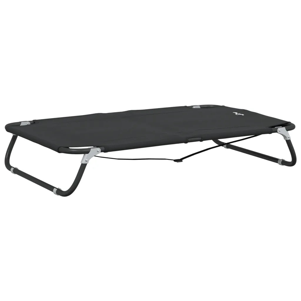 Lettino per cani pieghevole in tessuto Oxford e acciaio 105x65x18 cm