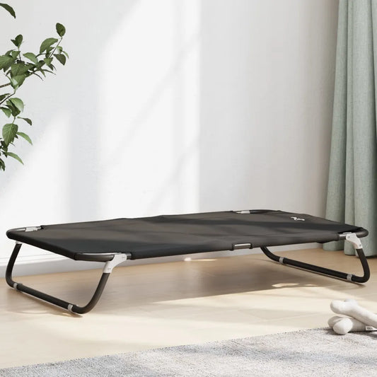 Lettino per cani pieghevole in tessuto Oxford e acciaio 105x65x18 cm