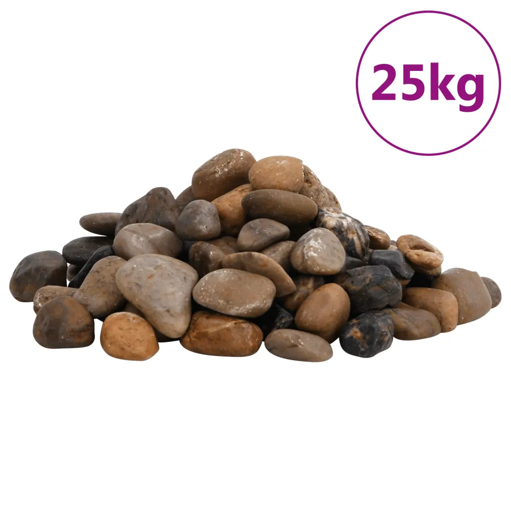 Ciottoli levigati 25 kg multicolore 2-5 cm