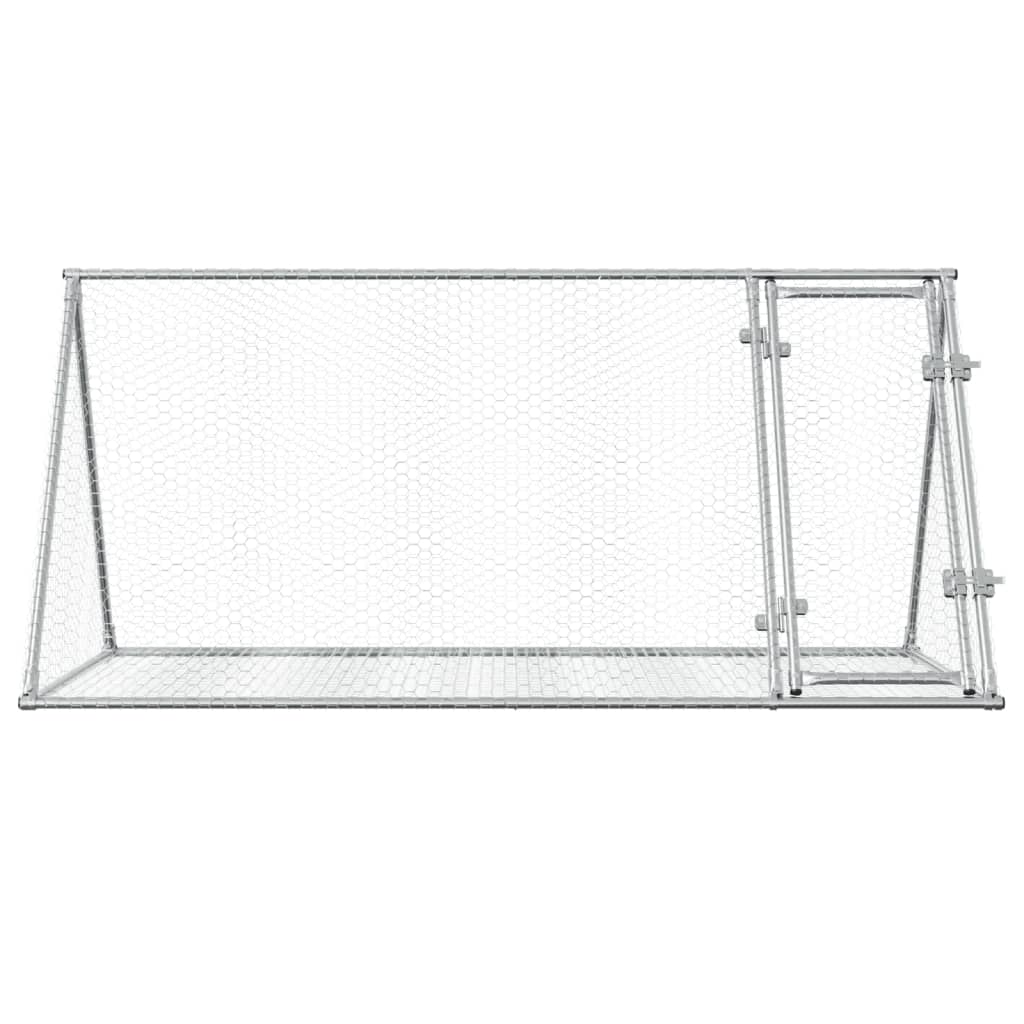 Conigliera Argento 200x105x91 cm in Acciaio Zincato