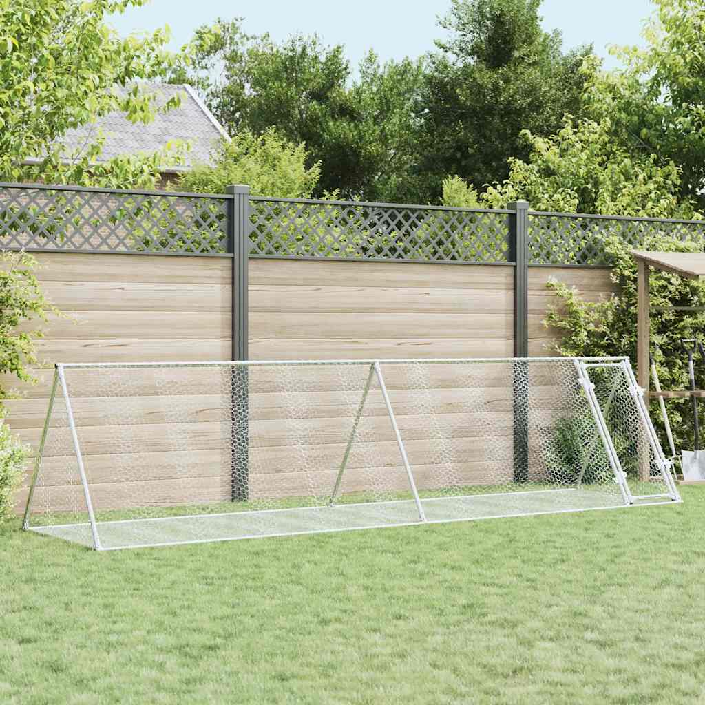 Conigliera Argento 400x105x91 cm in Acciaio Zincato
