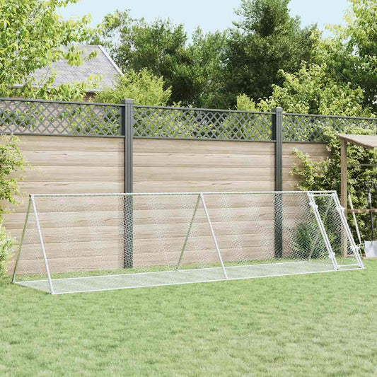 Conigliera Argento 400x105x91 cm in Acciaio Zincato