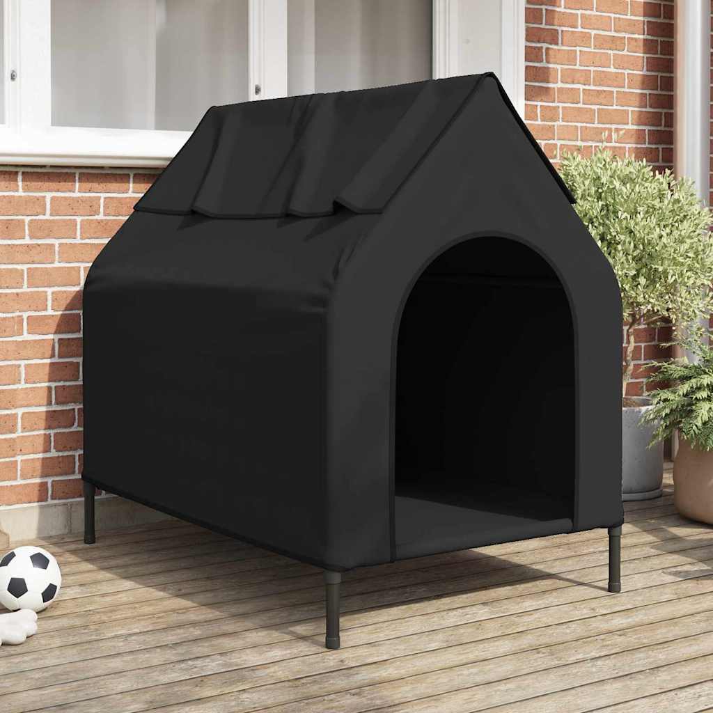 Casa per Animali Nero 110 x 75 x 90 cm Acciaio