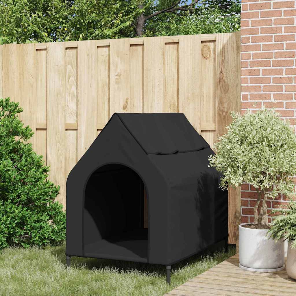 Casa per Animali Nero 110 x 75 x 90 cm Acciaio
