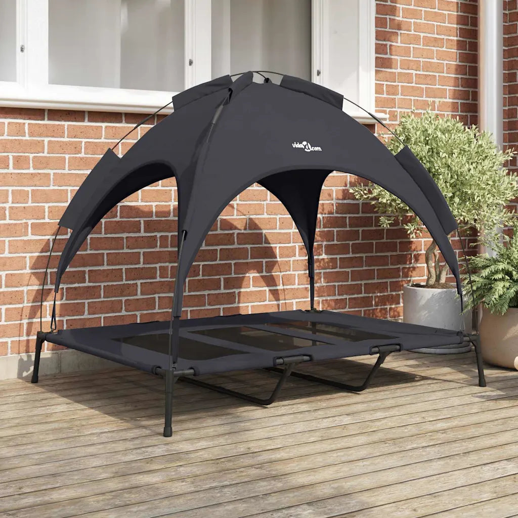 Letto elevato per cani 122 x 93 x 106,5 cm in acciaio