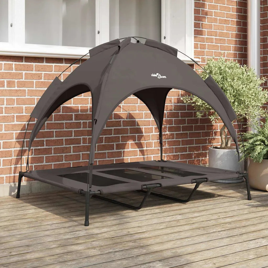 Letto elevato per cani 122 x 93 x 106,5 cm in acciaio