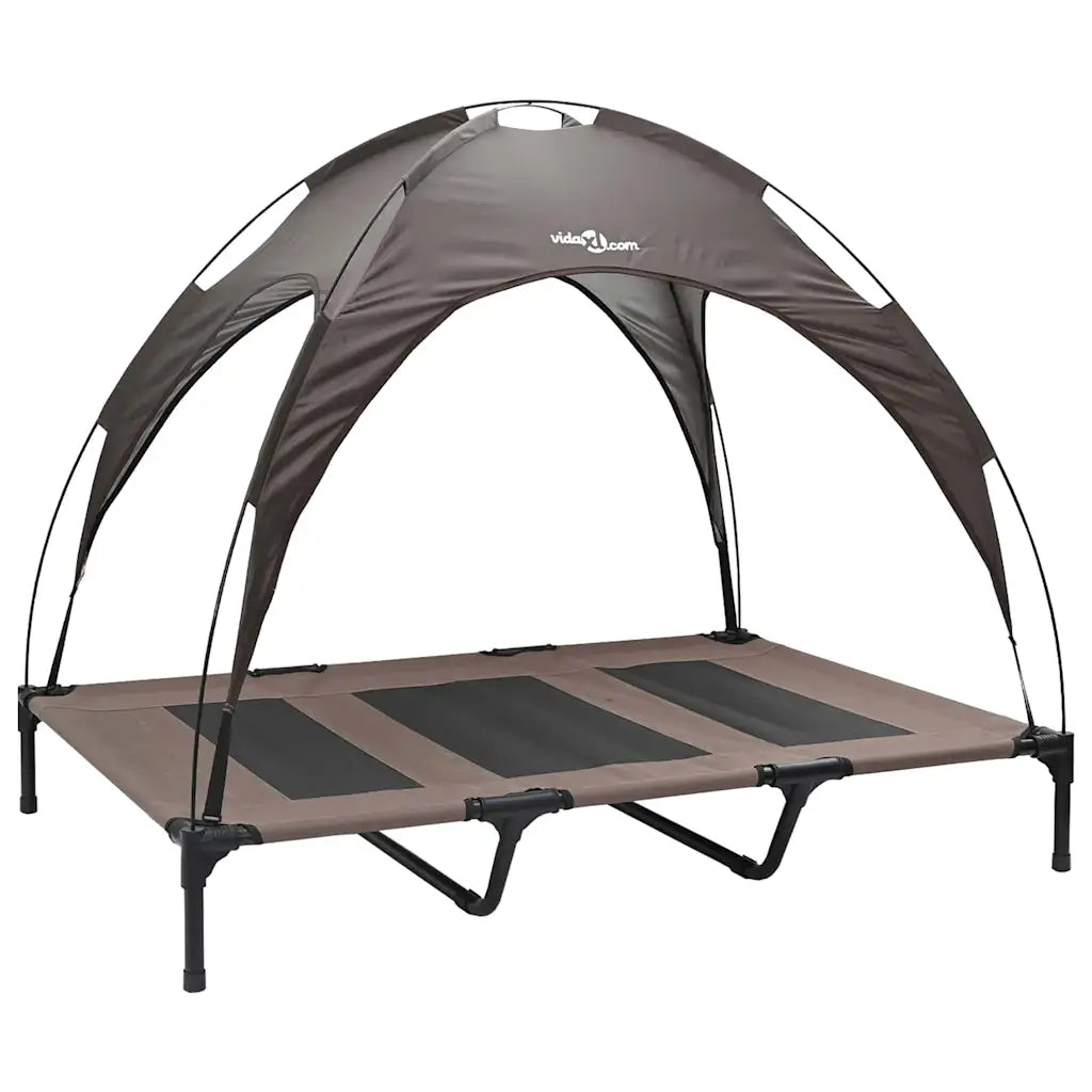 Letto elevato per cani 122 x 93 x 106,5 cm in acciaio