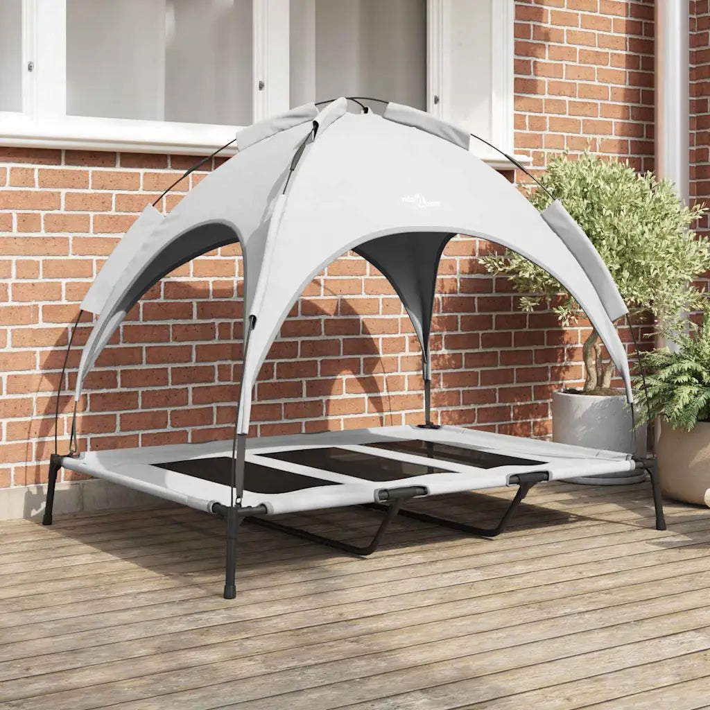 Letto elevato per cani 122 x 93 x 106,5 cm in acciaio