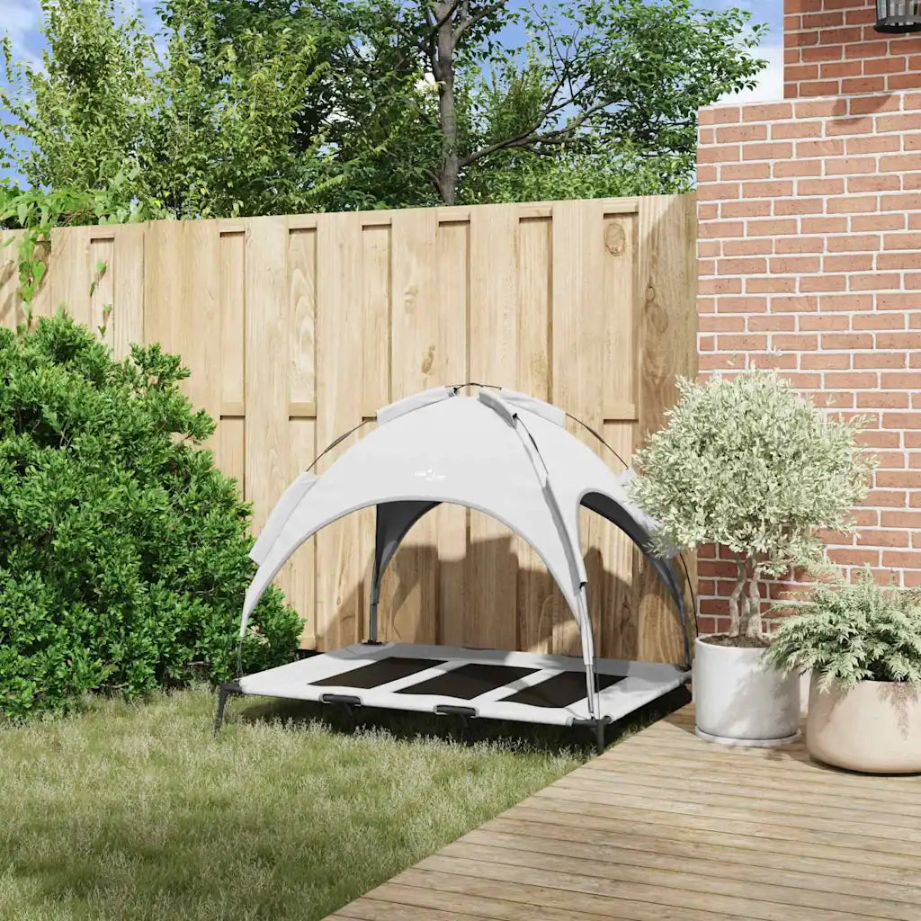 Letto elevato per cani 122 x 93 x 106,5 cm in acciaio
