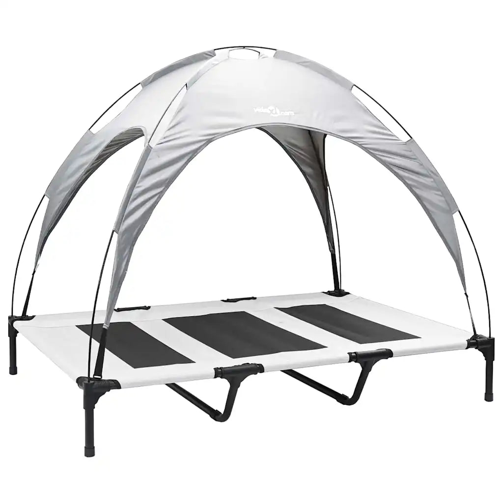 Letto elevato per cani 122 x 93 x 106,5 cm in acciaio