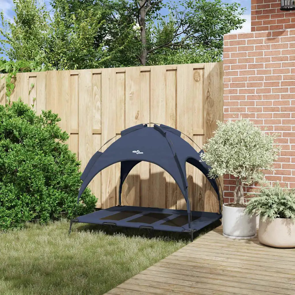 Letto elevato per cani 122 x 93 x 106,5 cm in acciaio