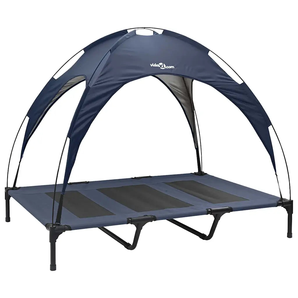 Letto elevato per cani 122 x 93 x 106,5 cm in acciaio