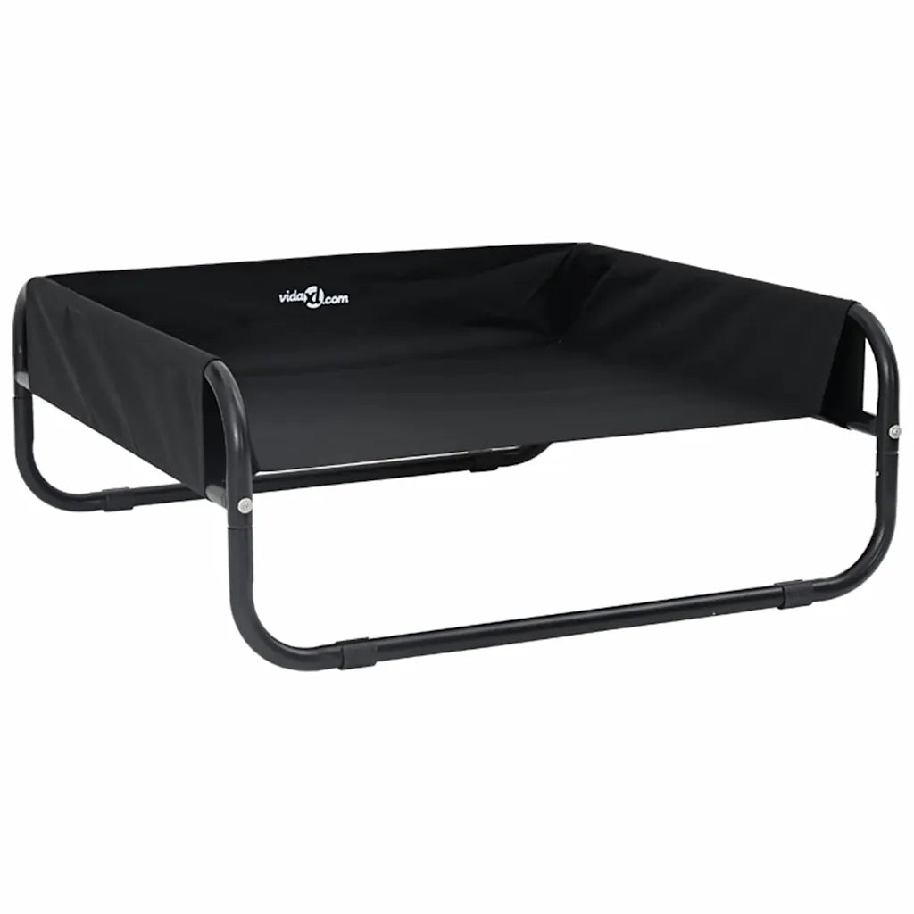Letto per cani 75 x 75 x 30 cm in acciaio con sponde laterali
