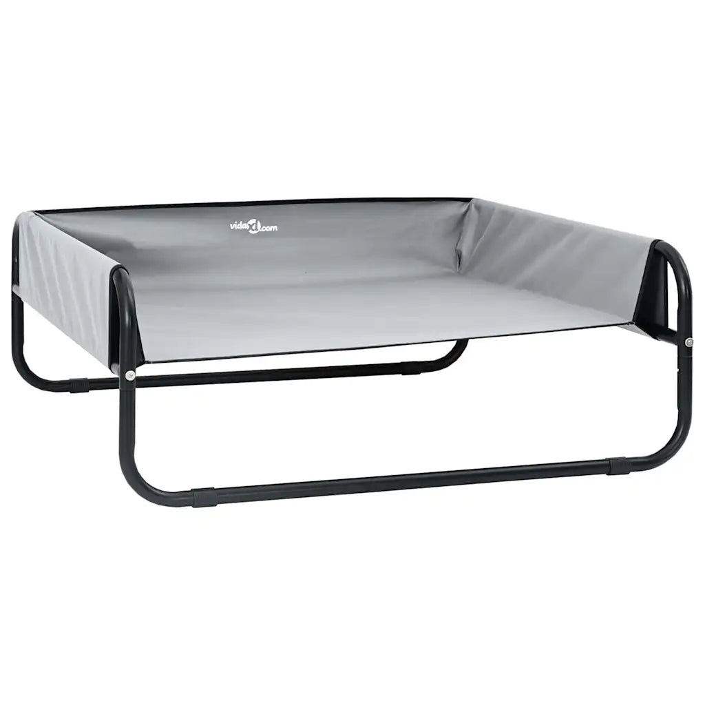 Cuccia per cani rialzata in tela Oxford e acciaio 57x57x24 cm
