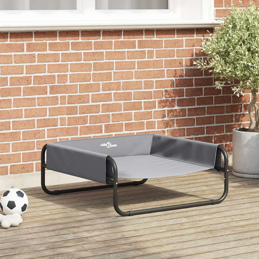 Letto per cani 75 x 75 x 30 cm in acciaio con sponde laterali