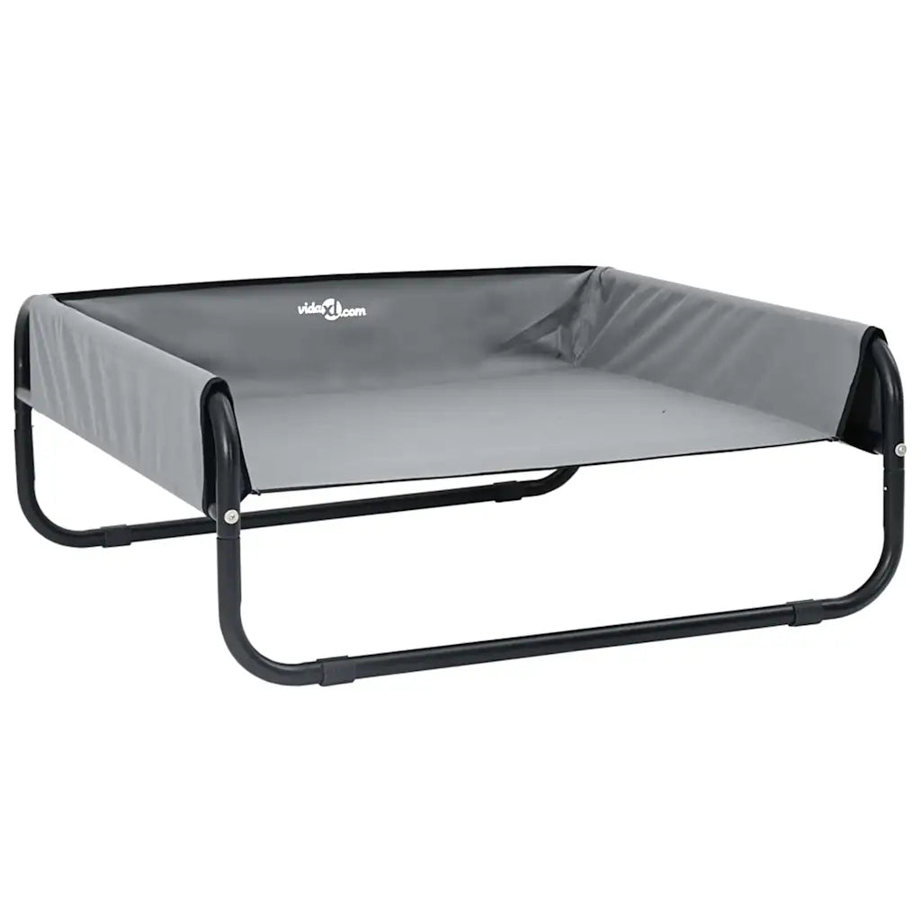 Letto per cani 75 x 75 x 30 cm in acciaio con sponde laterali