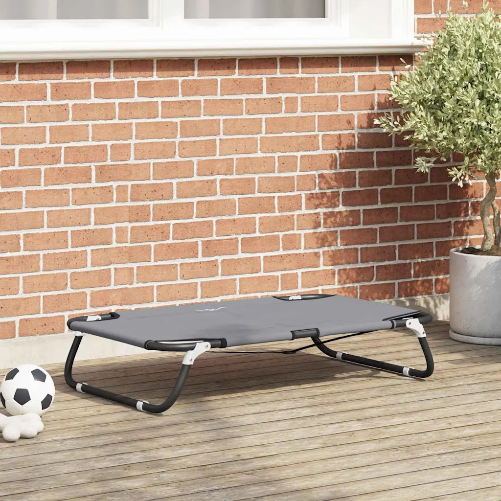 Lettino per cani pieghevole in tessuto Oxford e acciaio 70x46x18 cm