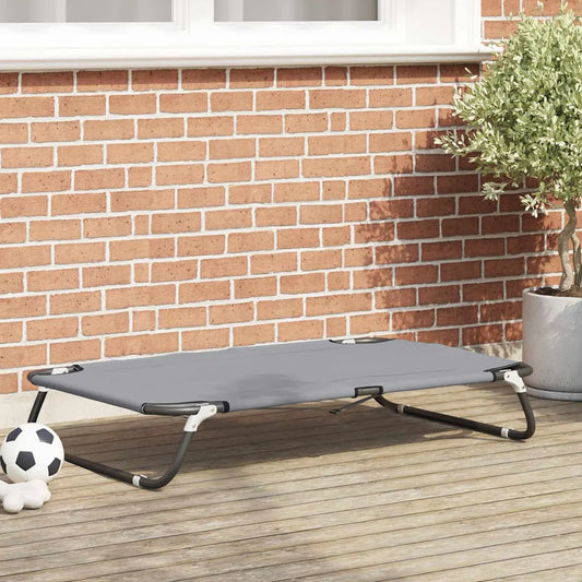 Letto per cani 90 x 55 x 18 cm in acciaio e poliestere