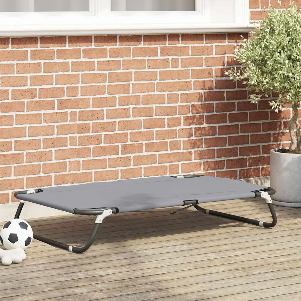 Lettino per cani pieghevole in tessuto Oxford e acciaio 105x65x18 cm