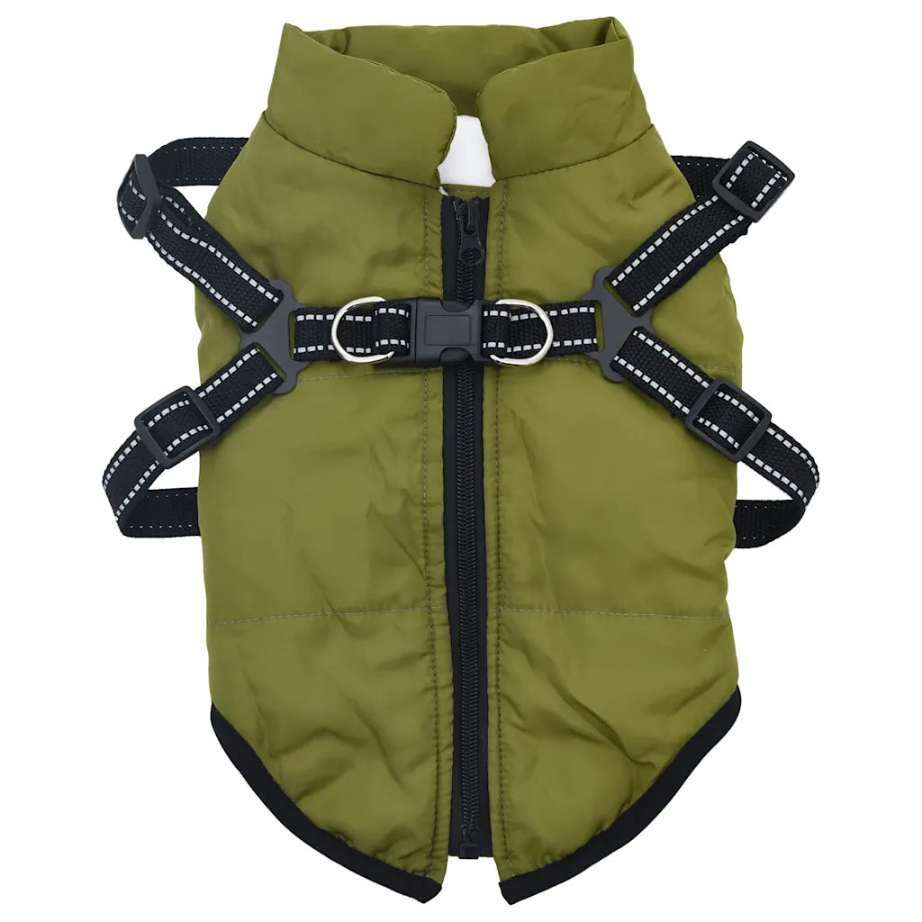 Cappotto per cani impermeabile con imbracatura L24