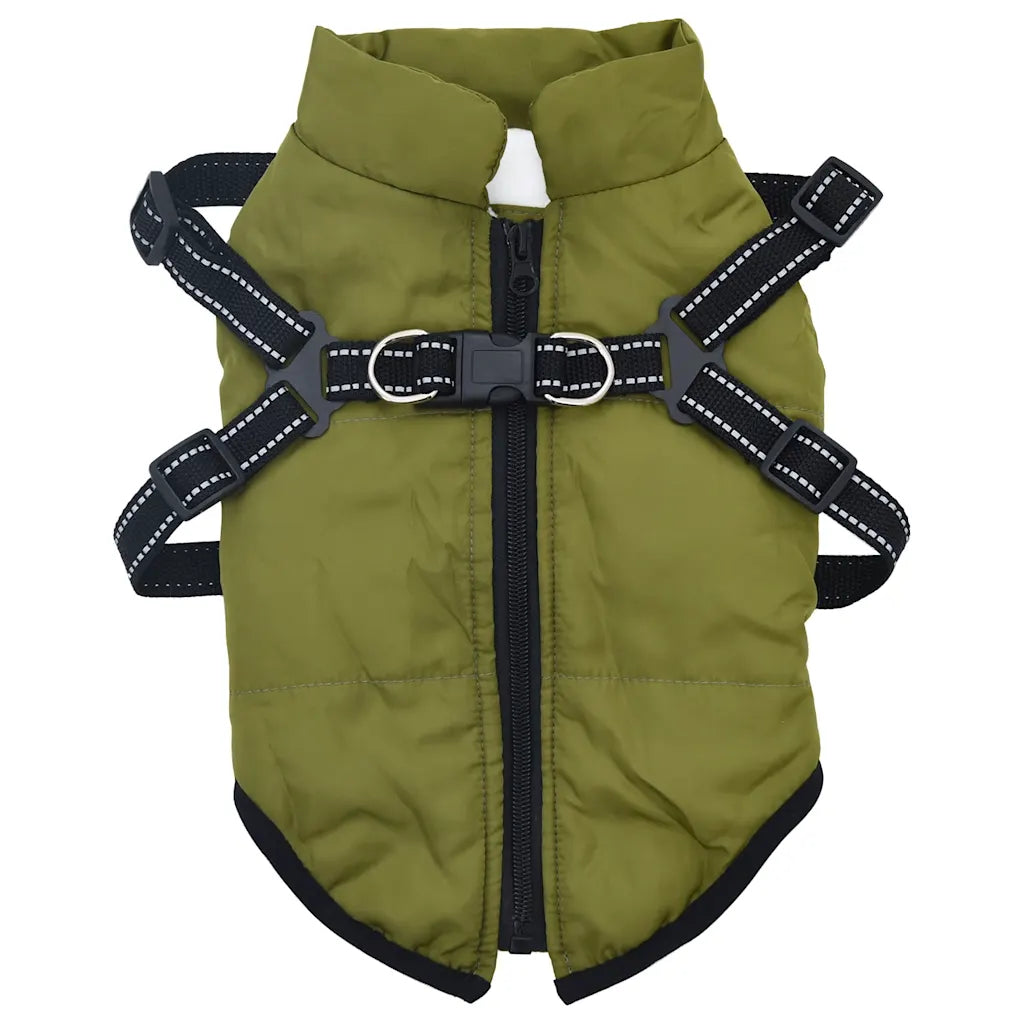 Cappotto per cani impermeabile con imbracatura L28