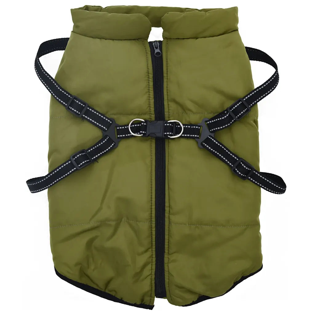 Cappotto per cani impermeabile con imbracatura L52