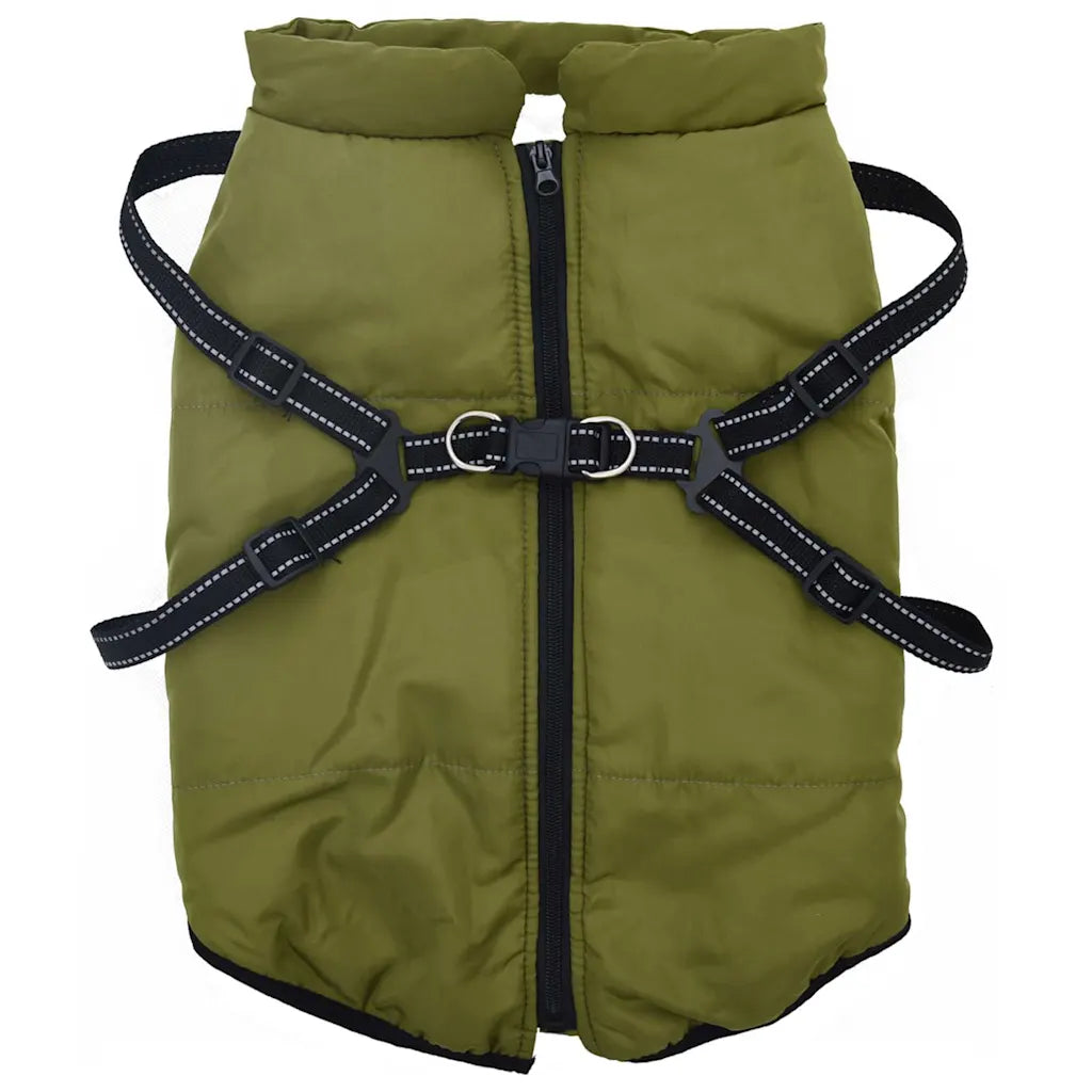 Cappotto per cani impermeabile con imbracatura L68