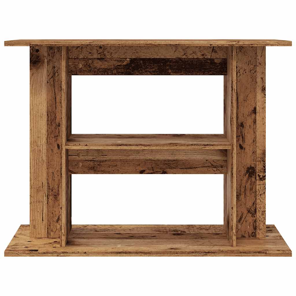 Supporto per acquario in legno antico 80x35x60 cm in legno ingegnerizzato