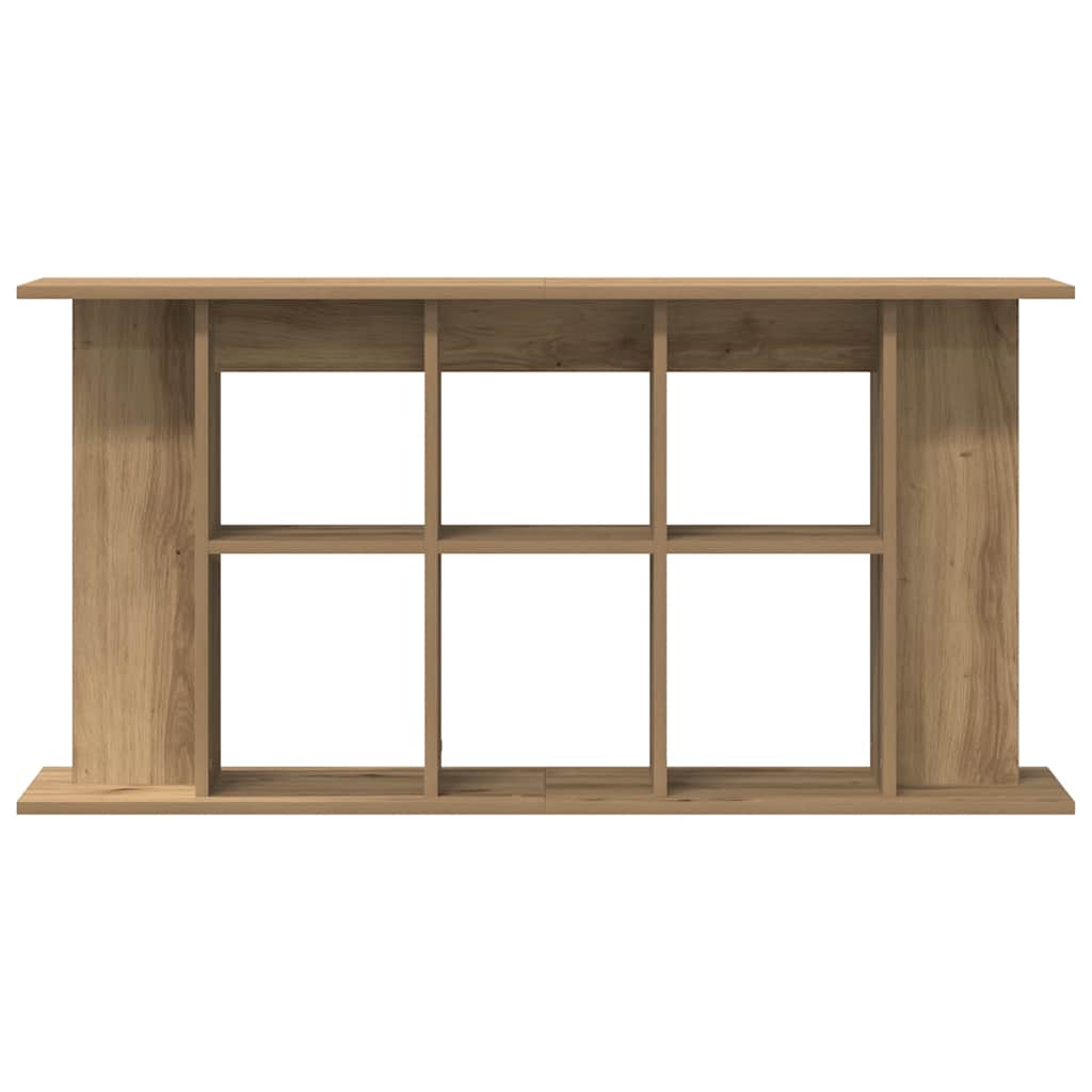 Supporto per acquario artigianale in rovere 120x40x60 cm in legno ingegnerizzato