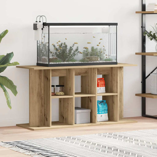 Supporto per acquario artigianale in rovere 120x40x60 cm in legno ingegnerizzato