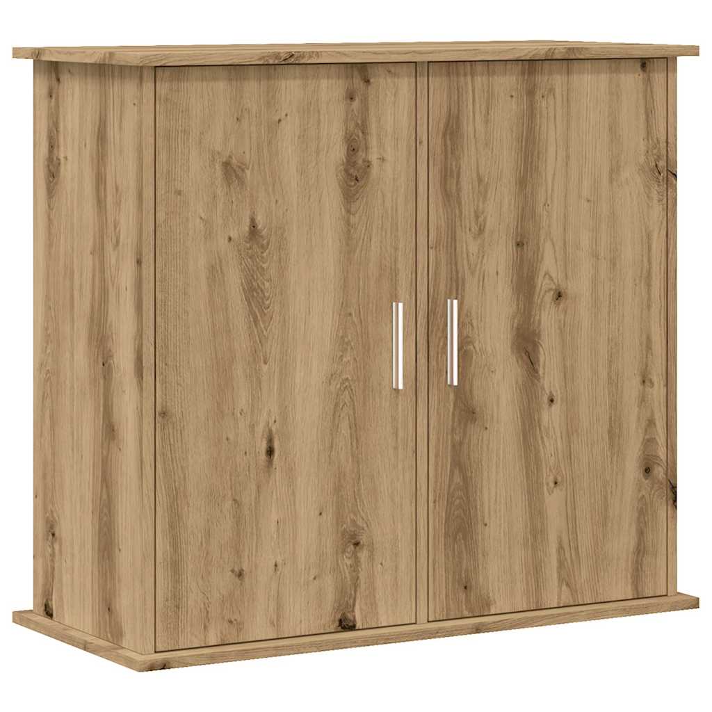 Supporto per acquario artigianale in rovere 81x36x73 cm in legno ingegnerizzato