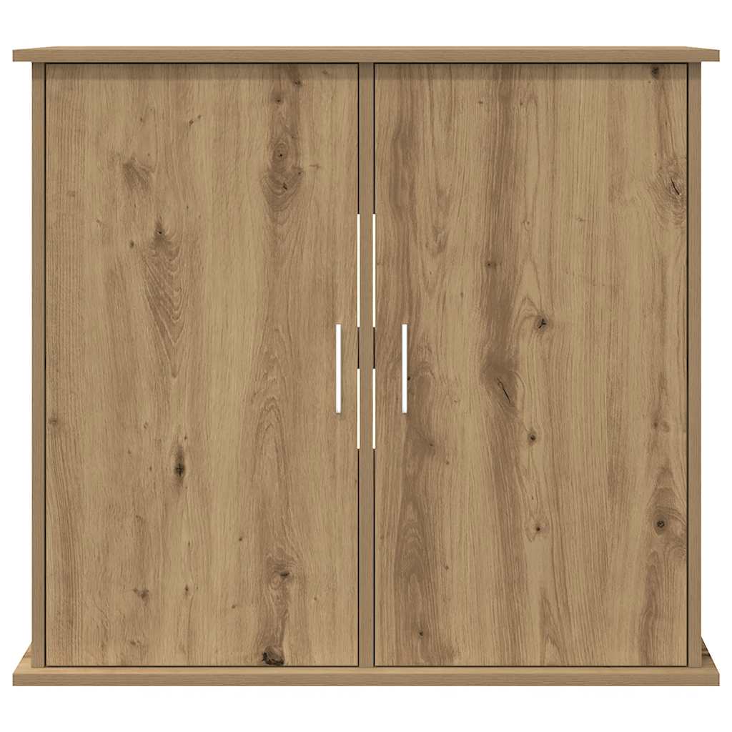 Supporto per acquario artigianale in rovere 81x36x73 cm in legno ingegnerizzato