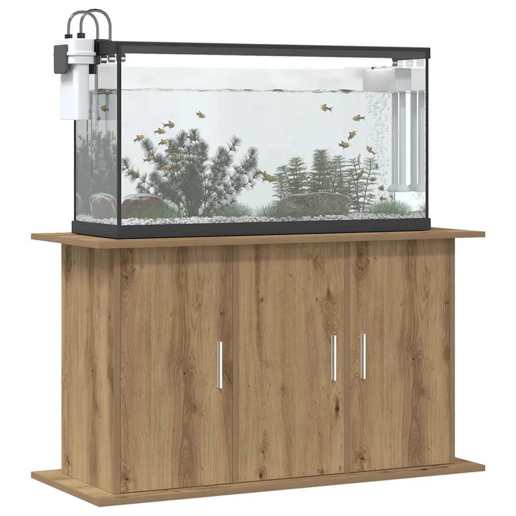Supporto per acquario artigianale in rovere 101x41x58 cm in legno ingegnerizzato