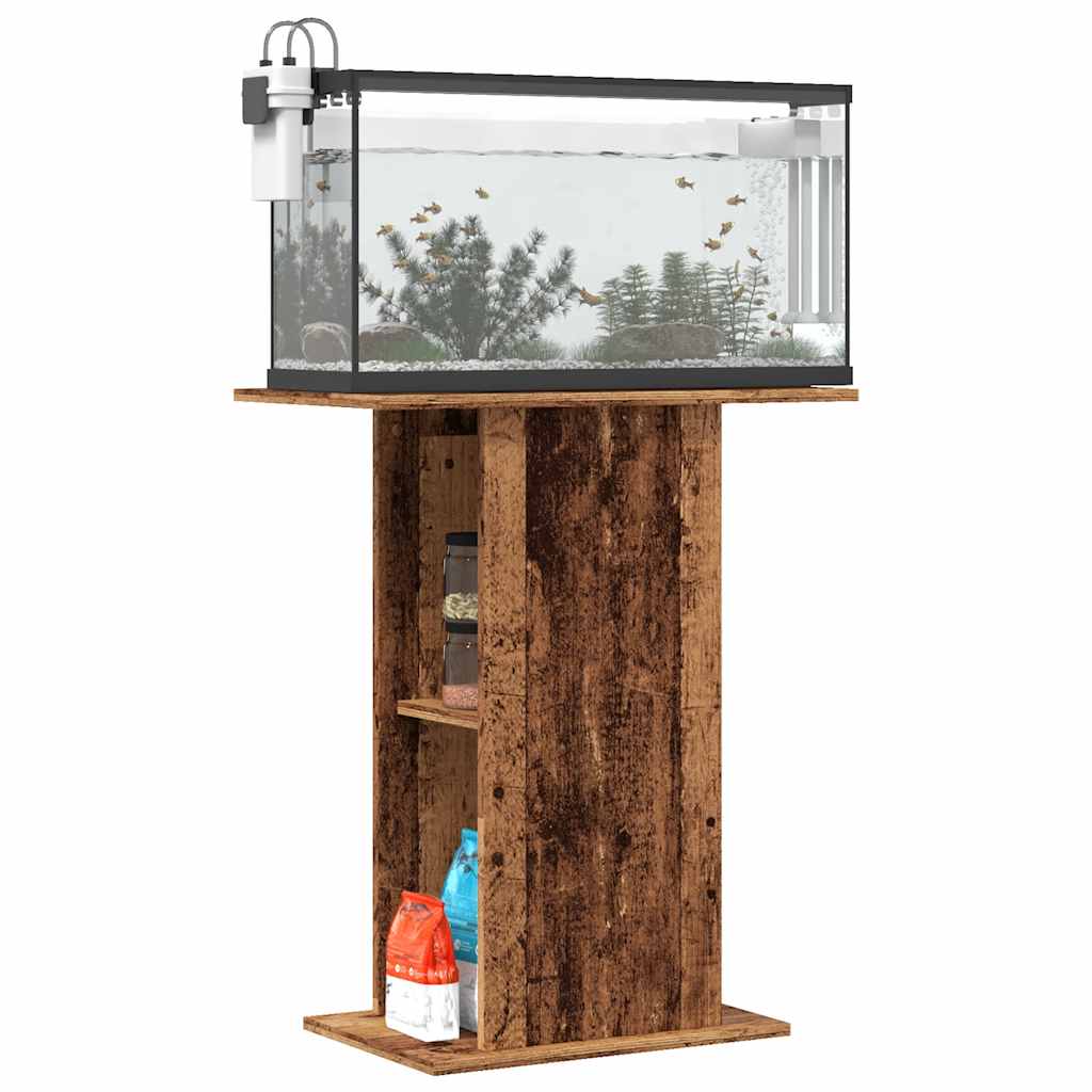 Supporto per Acquario Legno Antico 36x60,5x72,5cm in Truciolato