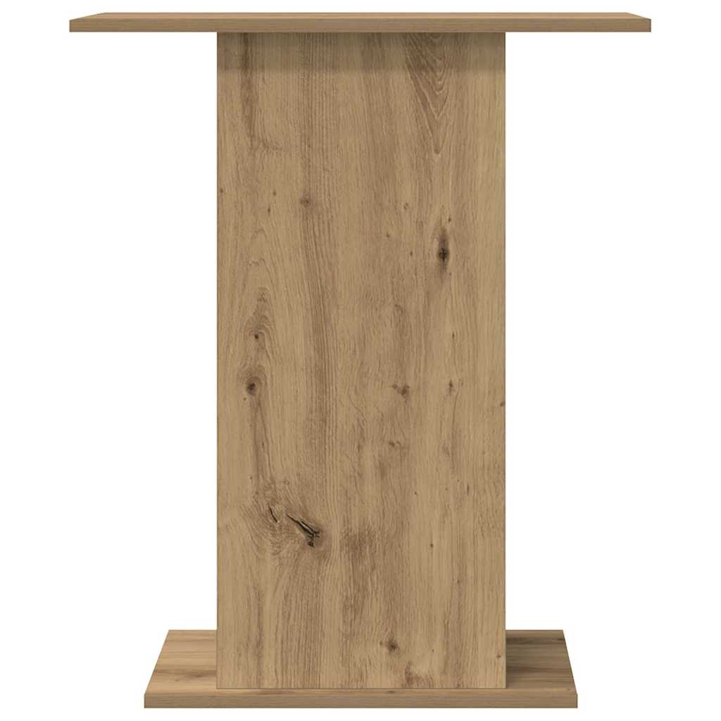 Supporto per acquario artigianale in rovere 36x60,5x72,5 cm in legno ingegnerizzato