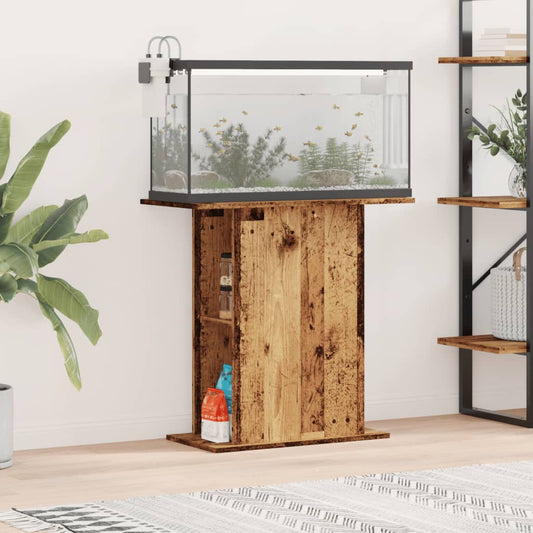 Supporto per acquario in legno vecchio 36x75x72,5 cm in legno ingegnerizzato