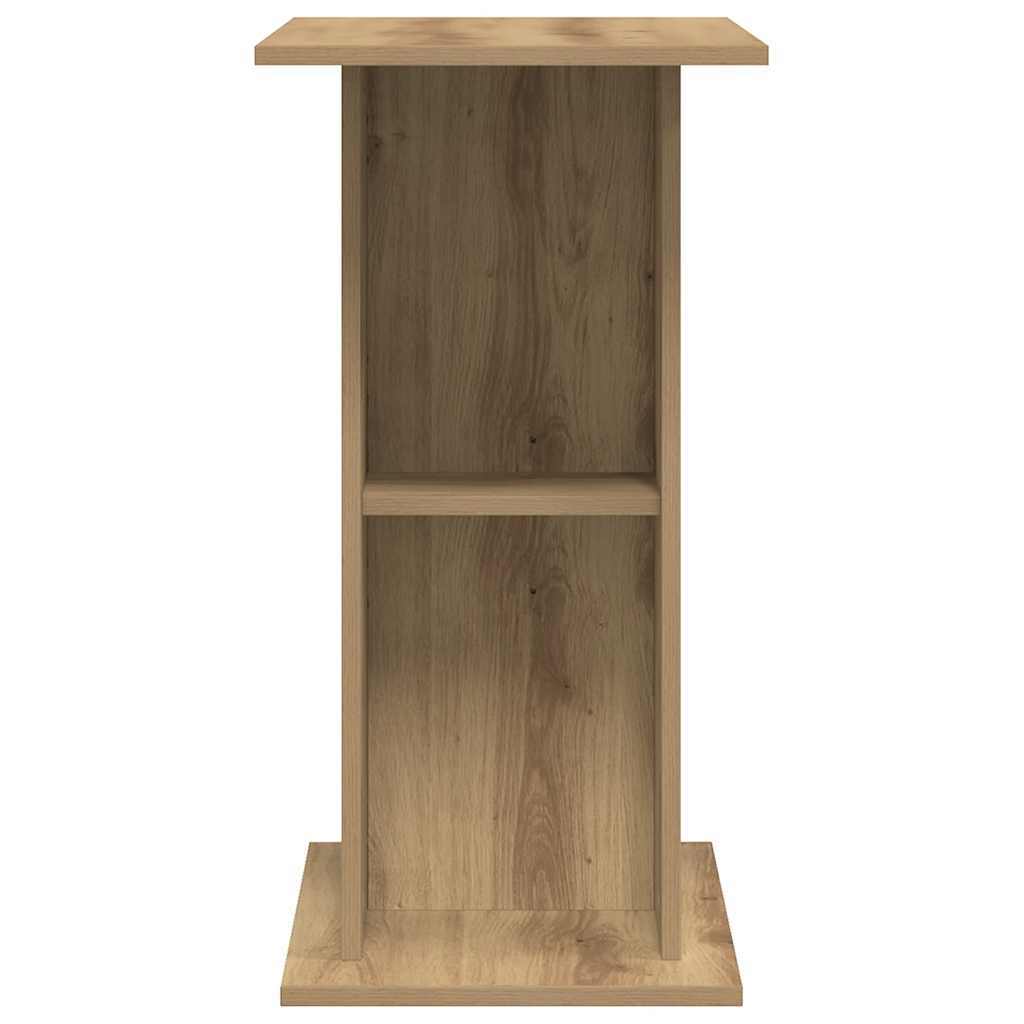 Supporto per acquario artigianale in rovere 36x75x72,5 cm in legno ingegnerizzato