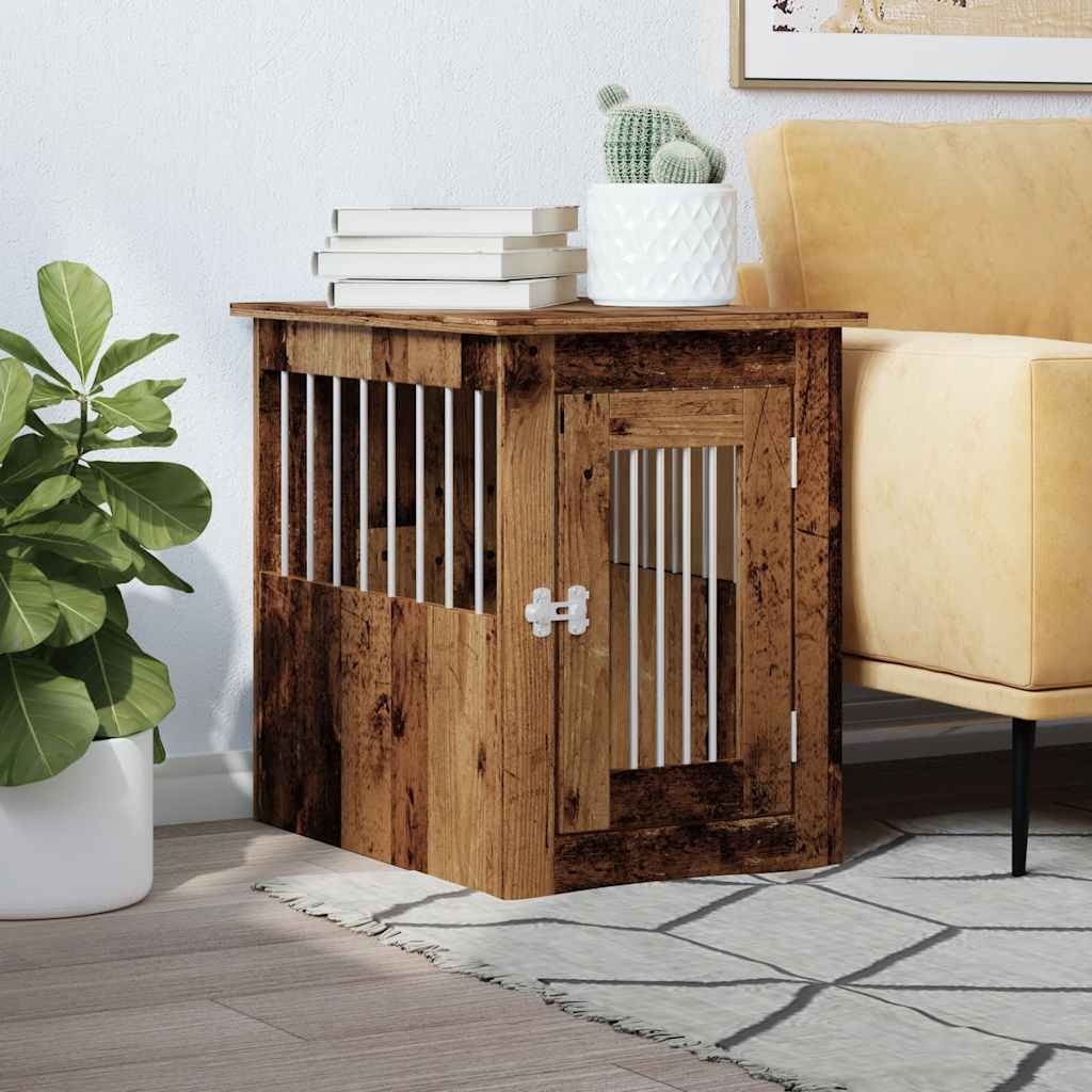 Gabbia Cani da Arredamento Legno Antico Legno Multistrato