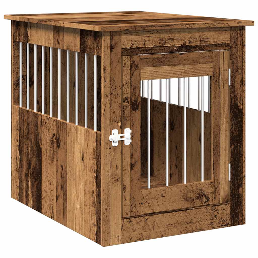 Gabbia Cani da Arredamento Legno Antico Legno Multistrato