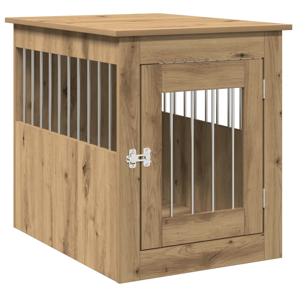 Gabbia per cani da arredamento 55x75x65 cm in legno multistrato