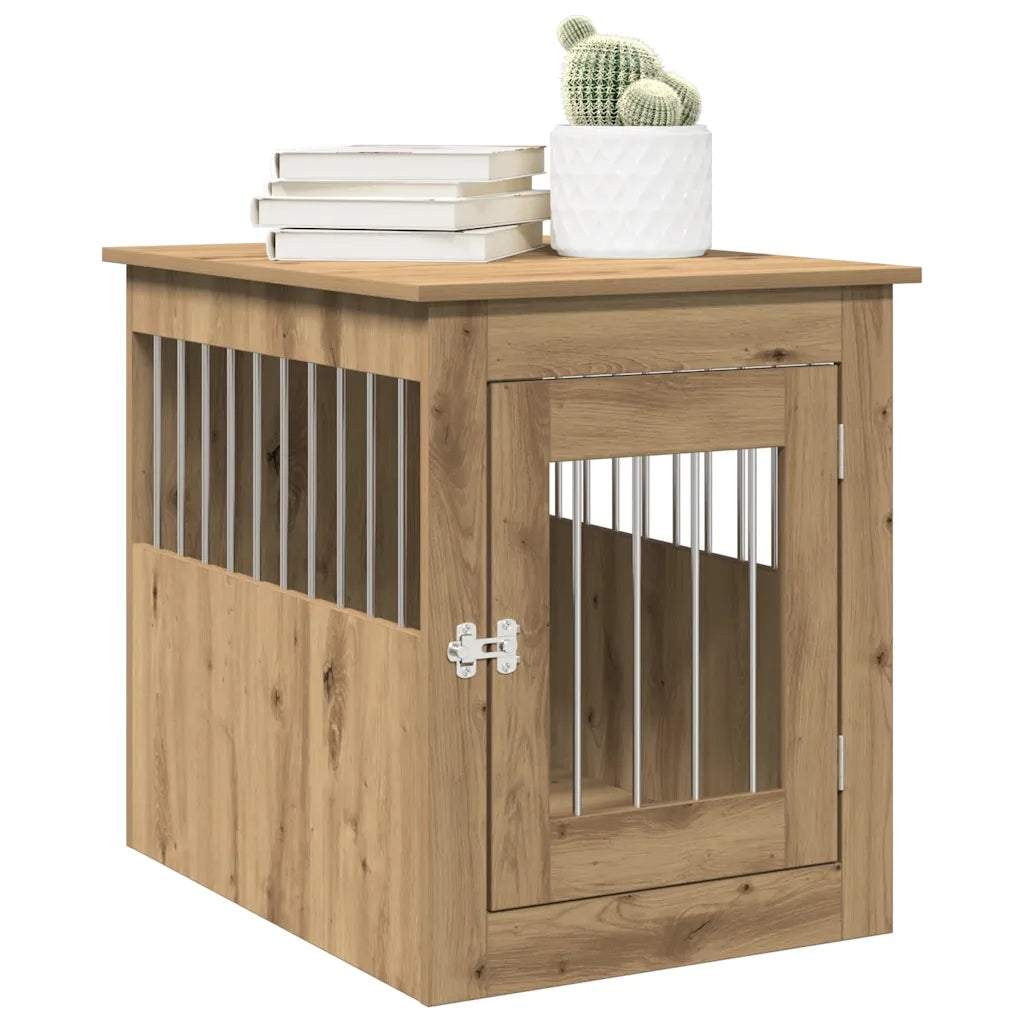 Gabbia per cani da arredamento 55x75x65 cm in legno multistrato