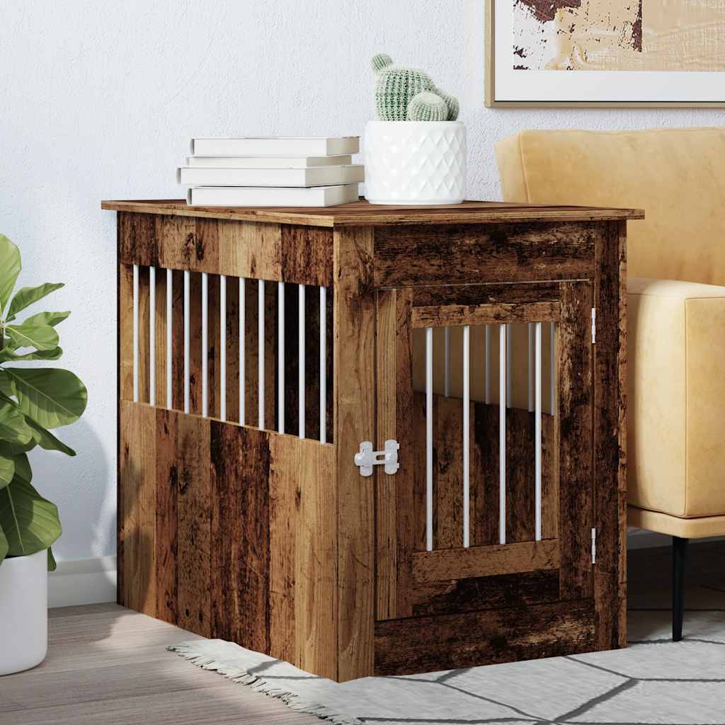 Gabbia Cani da Arredamento Legno Antico Legno Multistrato