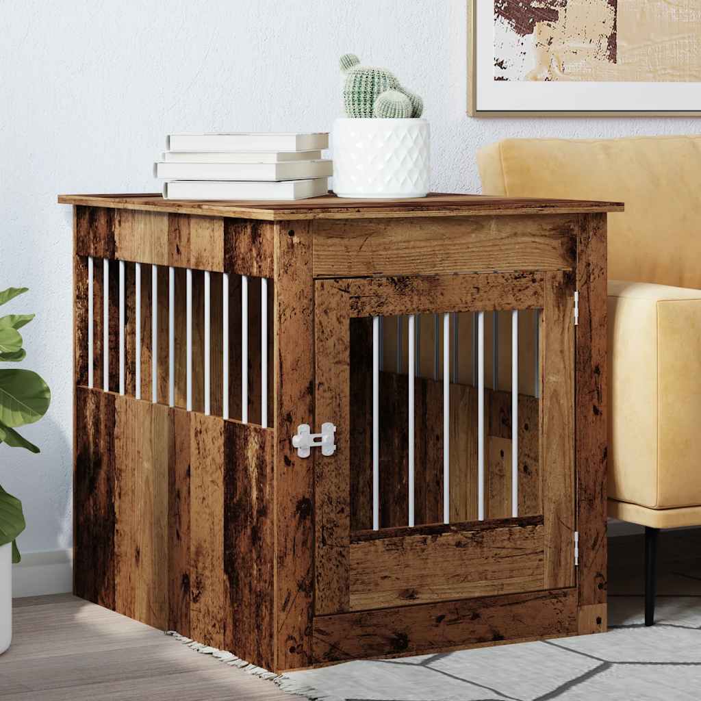 Gabbia Cani da Arredamento Legno Antico Legno Multistrato