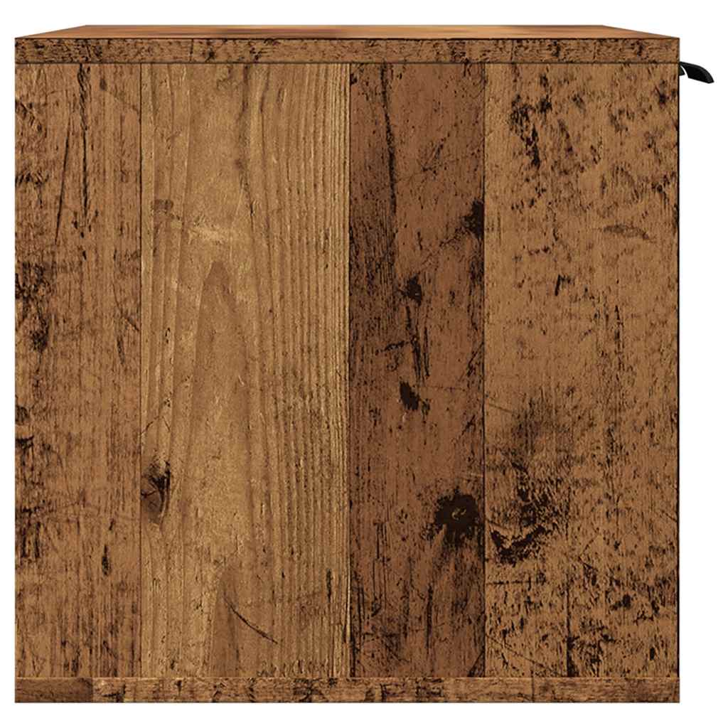 Recinto Lettiera Gatti Legno Vecchio 60x40x40 cm in Truciolato