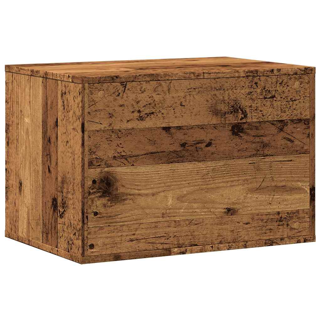 Recinto Lettiera Gatti Legno Vecchio 60x40x40 cm in Truciolato