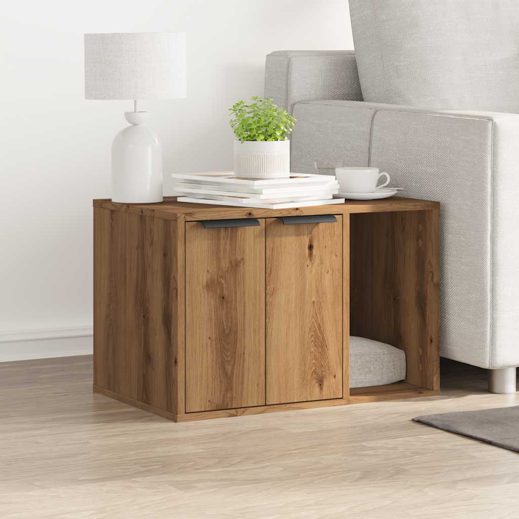Recinto Lettiera Rovere Artigianale 60x40x40 cm in Truciolato