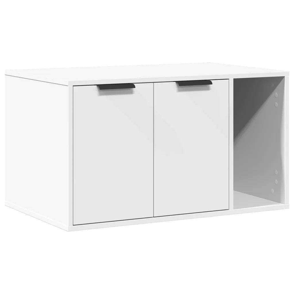 Recinto per lettiera per gatti 80x50x45 cm in truciolato