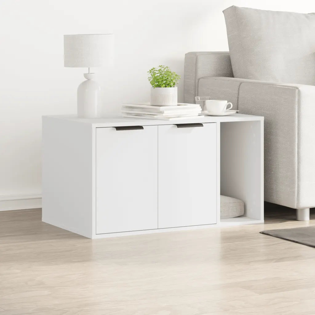 Recinto per lettiera per gatti 80x50x45 cm in truciolato