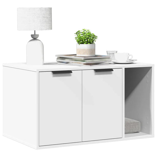 Recinto per lettiera per gatti 80x50x45 cm in truciolato